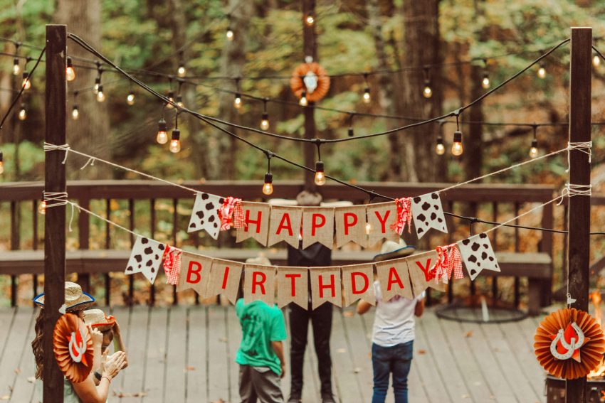 Friends throwing a memorable birthday party.