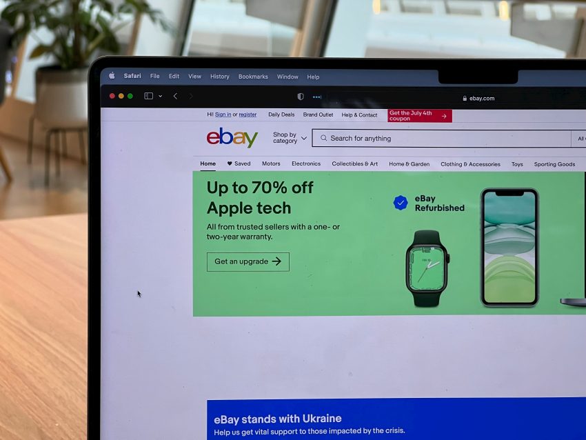 Purchasing on eBay using an eBay Gift Card.