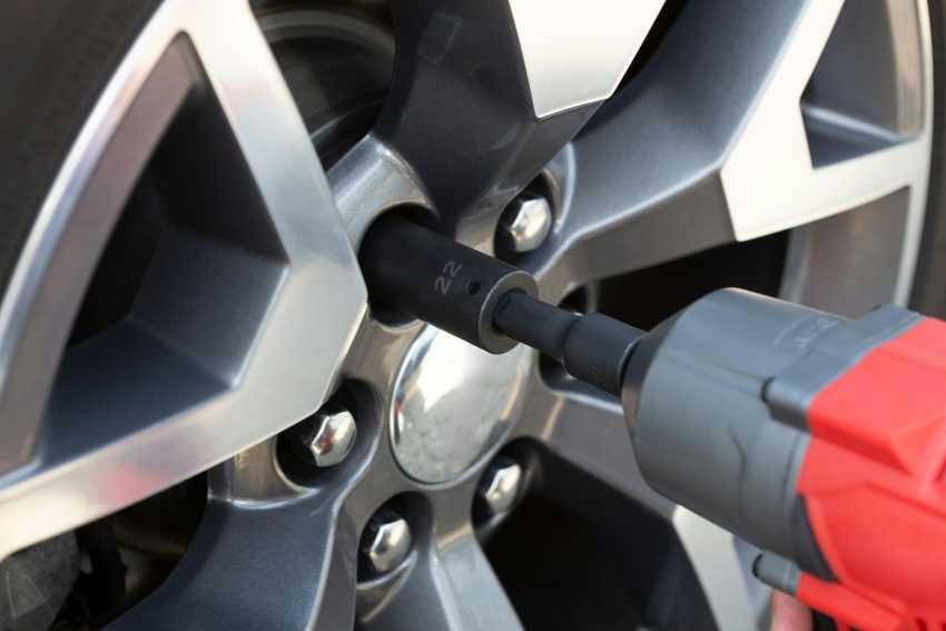 Changing the tire to replenish the car tire lifespan.